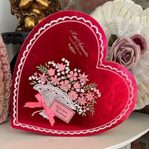 Vintage Valentine's Day 12" Little Ambassadors Russel Stover Heart Candy Box